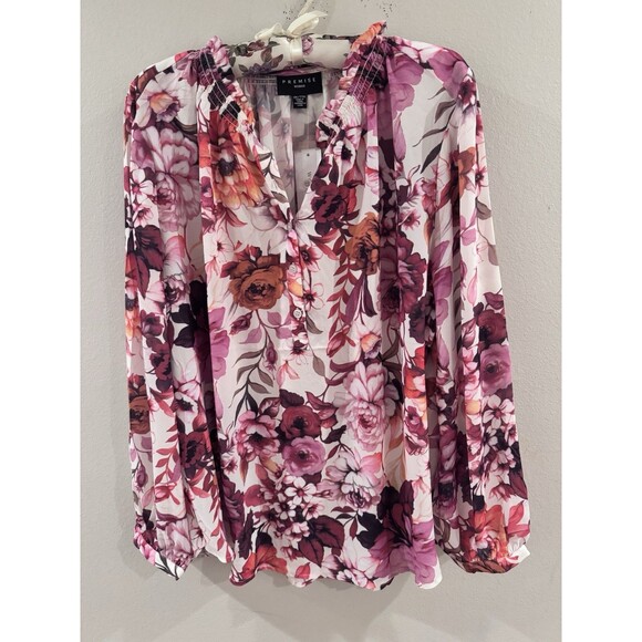 Premise Women’s Blouse Top 2X Romantic Cottagecore Chic NEW - Picture 1 of 7